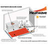 HEATWAVE Premium Electric Floor Heating System - 80 Sq Ft Kit With WiFi Thermostat For Tile & Laminate